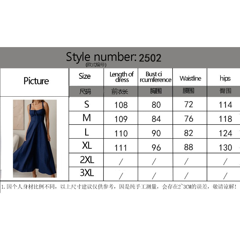 Women's dress: european and american style spaghetti strap dress - amazon cross-border summer fashion sexy backless sleeveless denim dress for women