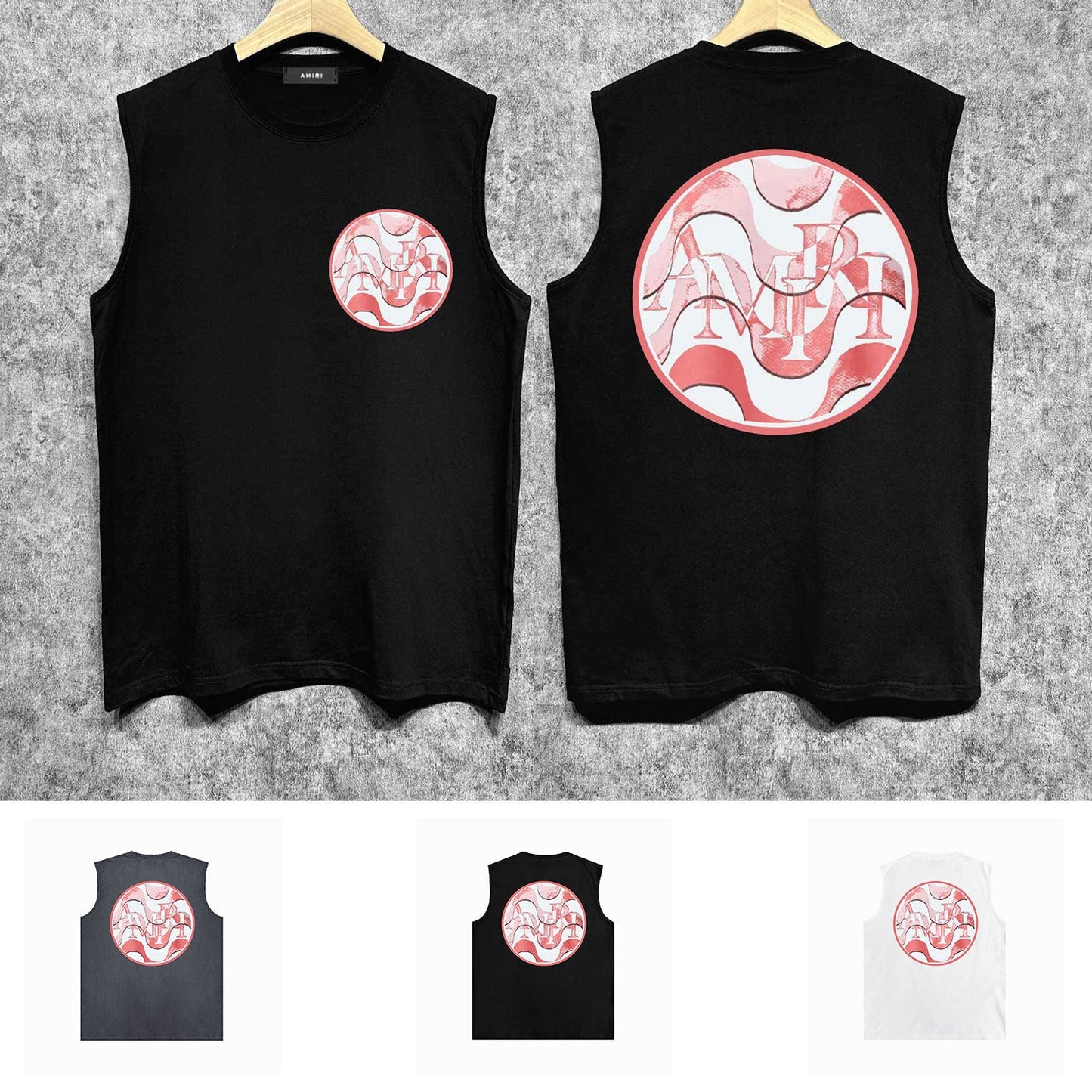 Amiri tank top circle sketch printing