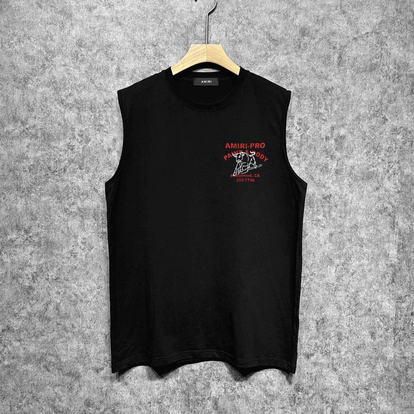 Amiri tank top bull printing