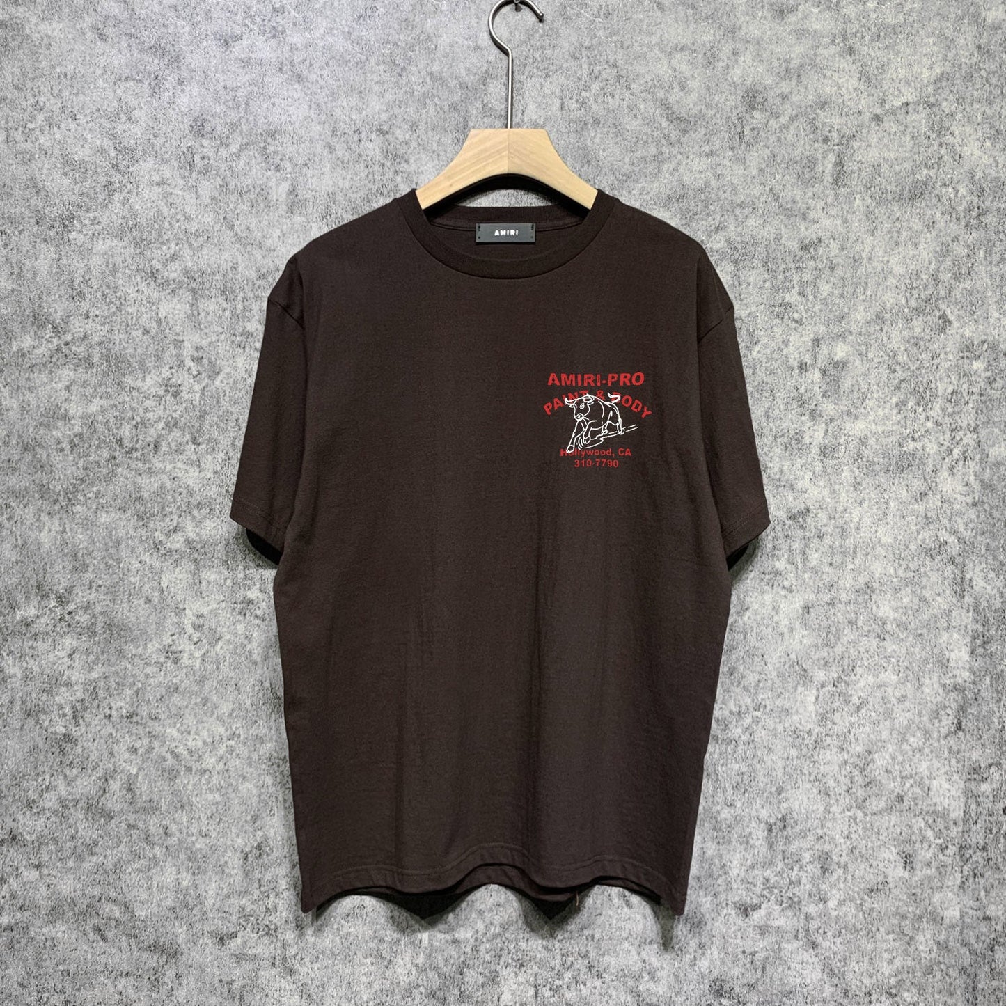 Amiri t shirts bull printing short sleeve