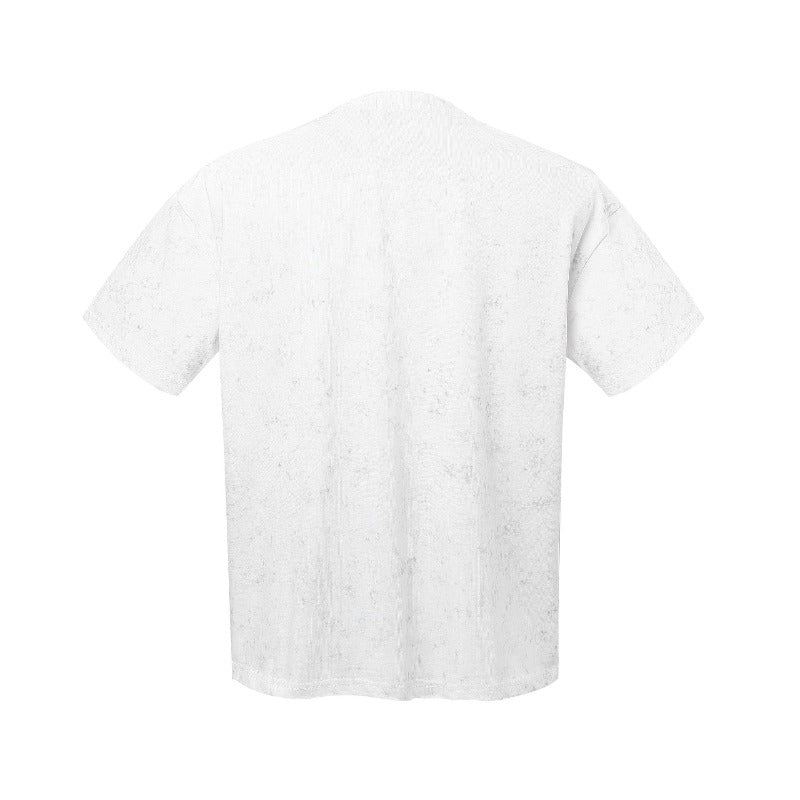 Men t shirts k american street neutral ruby deconstructed classy men's short wide fake two-piece design short-sleeved t-shirt