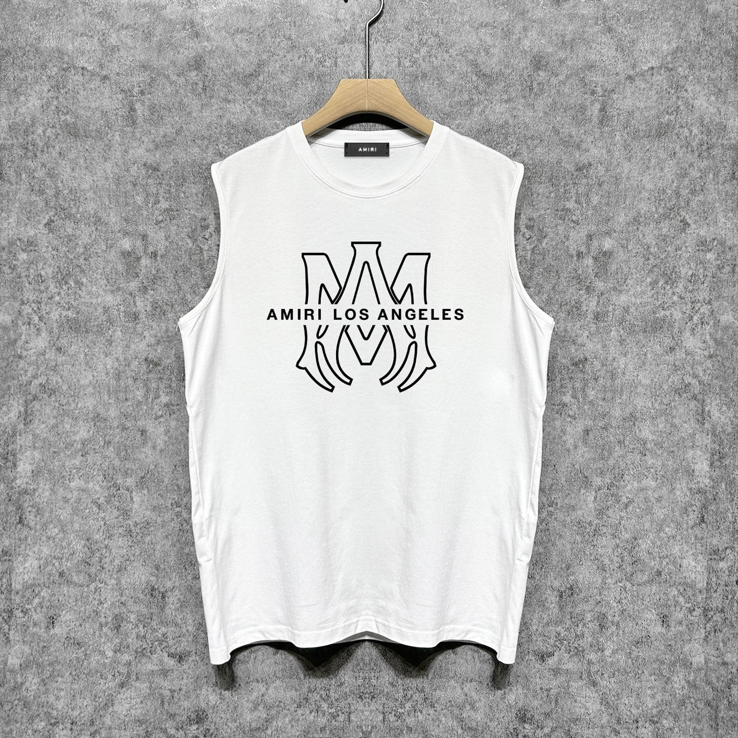 Amiri tank top line simple logo printing