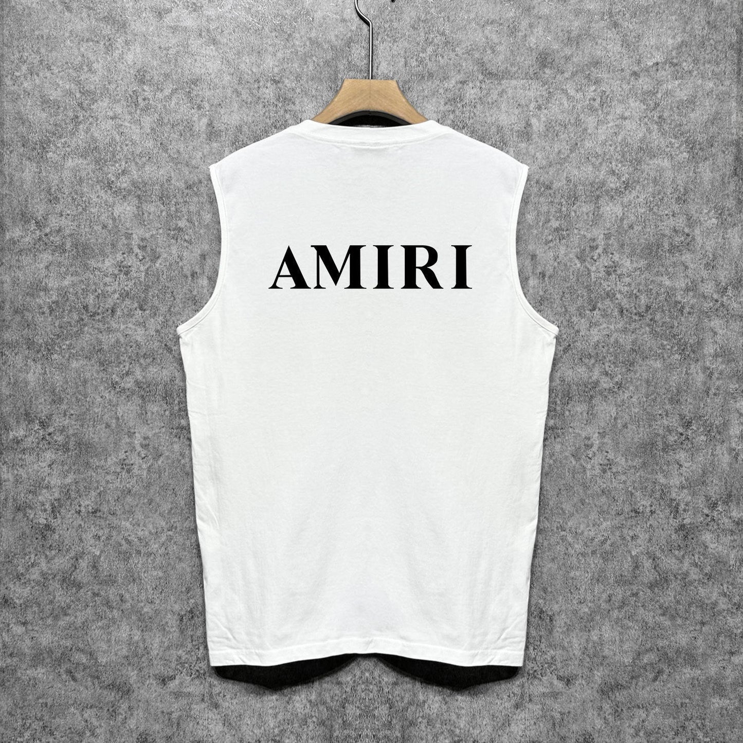 Amiri tank top new thick letterprinting