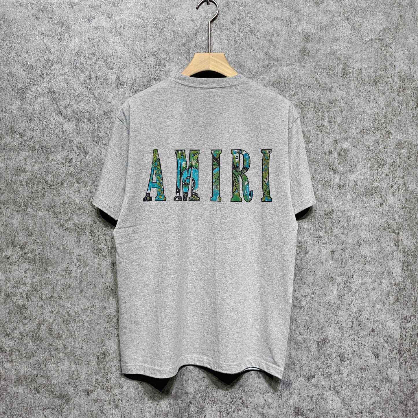 Amiri t shirts camouflage letterprinting short sleeves