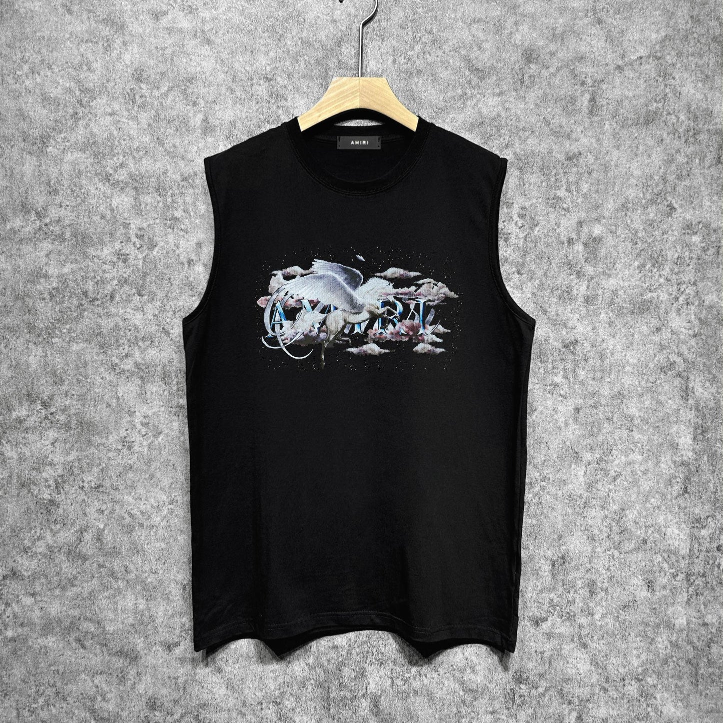 Amiri tank top caiyun pegasus printing