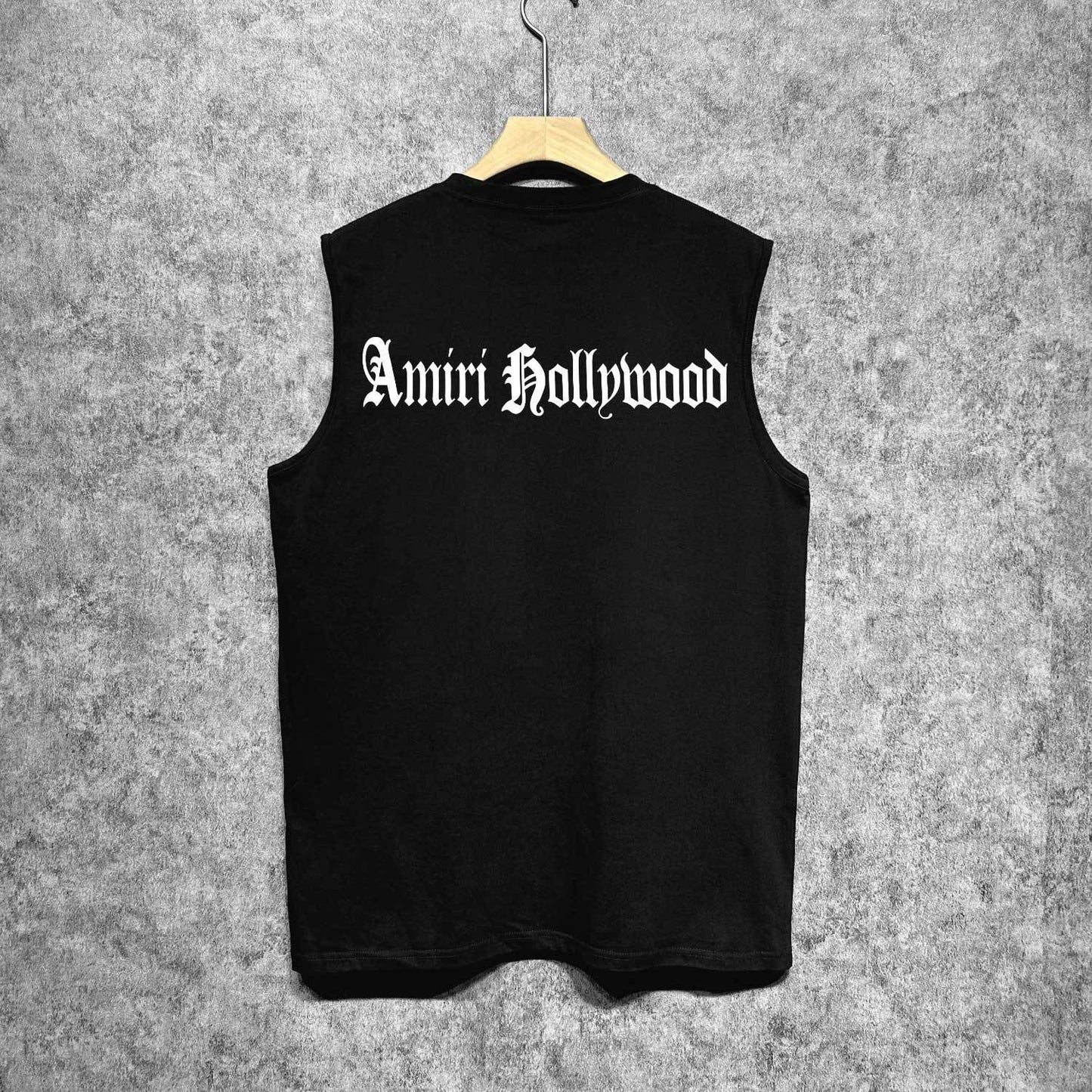 Amiri tank top sanskrit printing