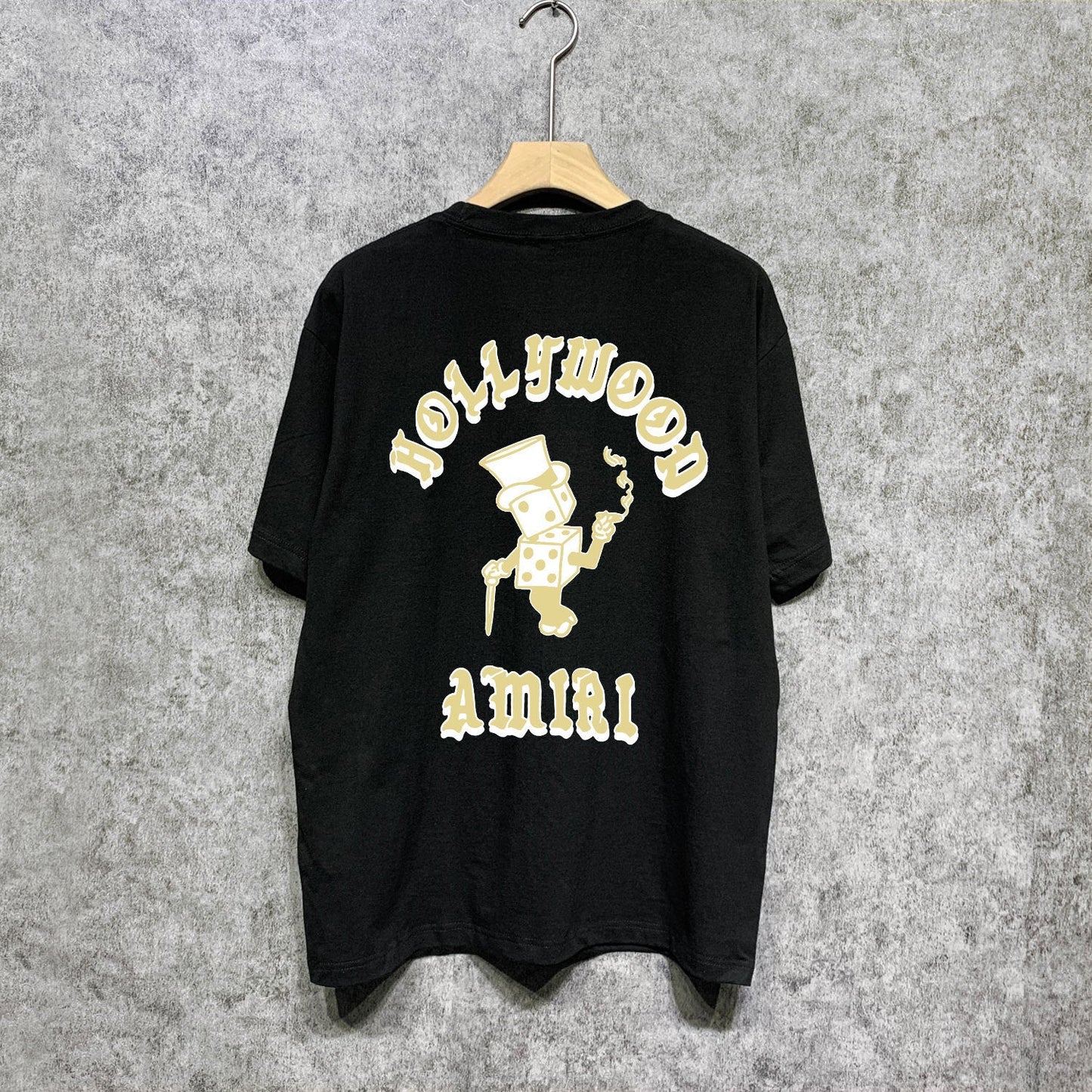 Amiri t shirts dice man printing short sleeves