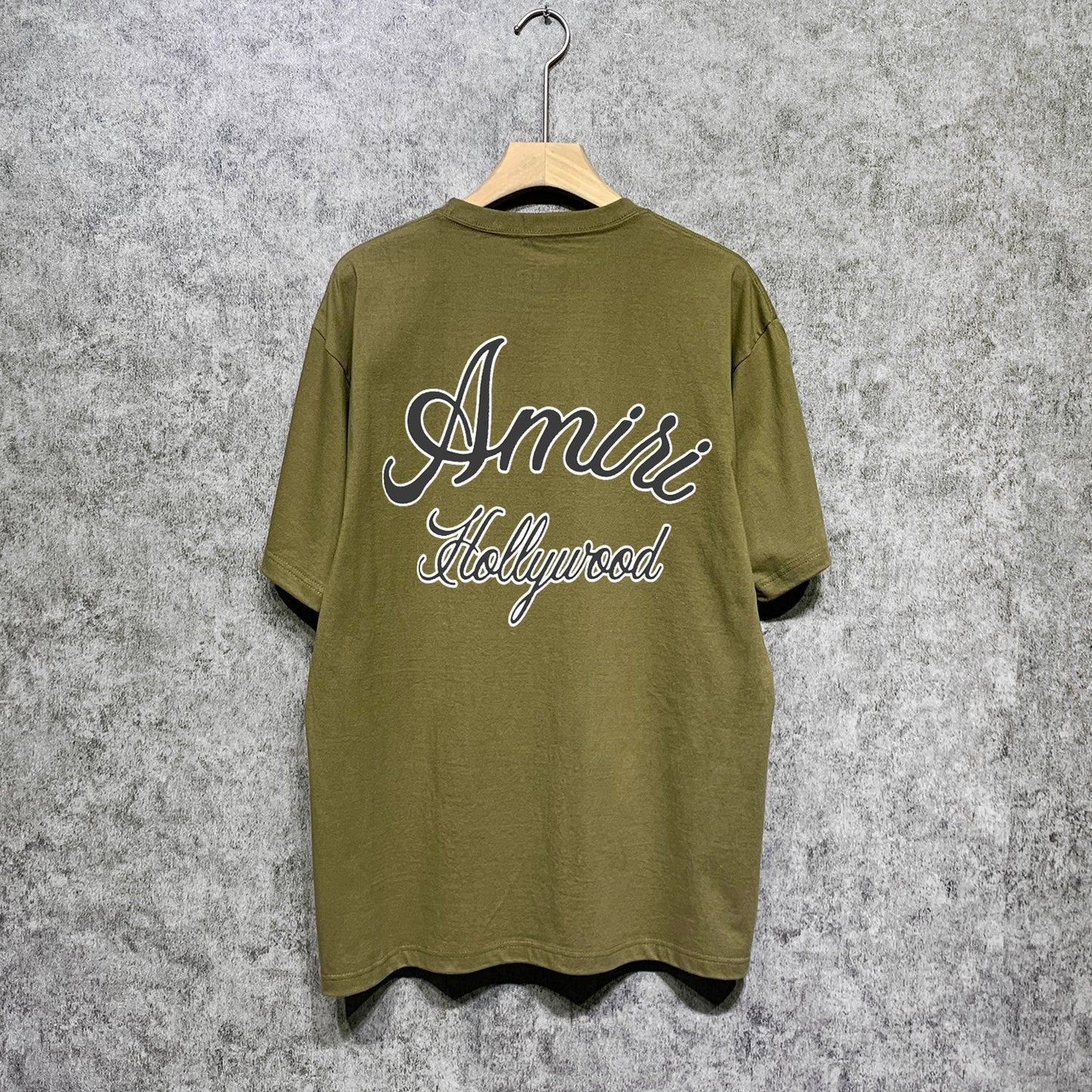 Amiri t shirts letter padded printing short sleeves