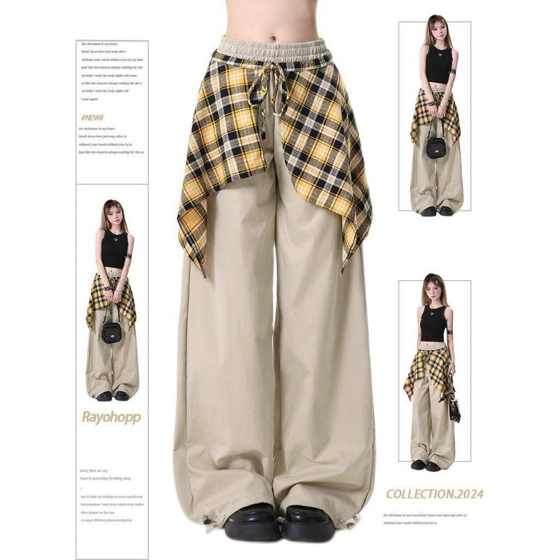 Women casual pants women summer own fart curtain retro loose