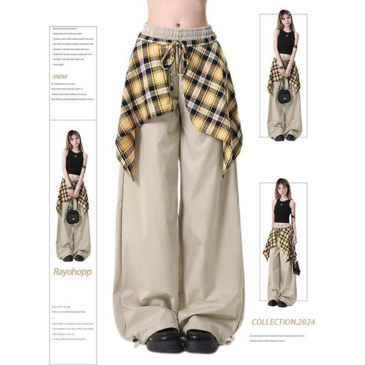 Women casual pants women summer own fart curtain retro loose
