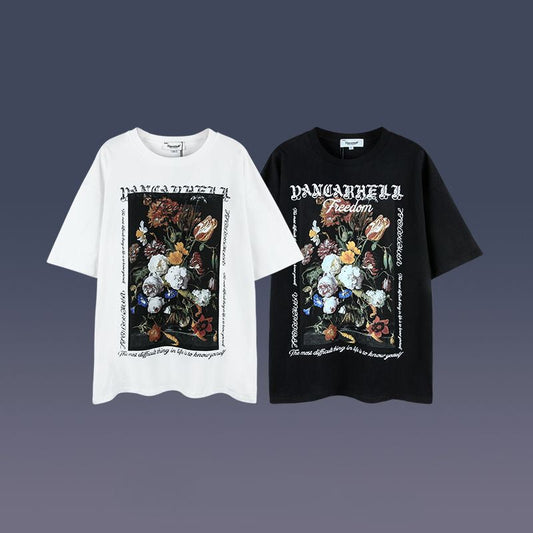 Men's T Shirts Printed Loose Short Sleeves