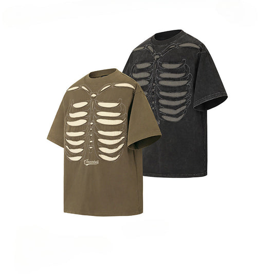 Mens T Shirts Loose and Old Short Sleeves