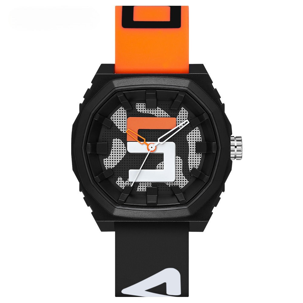 Men's watches quartz movement flow tape