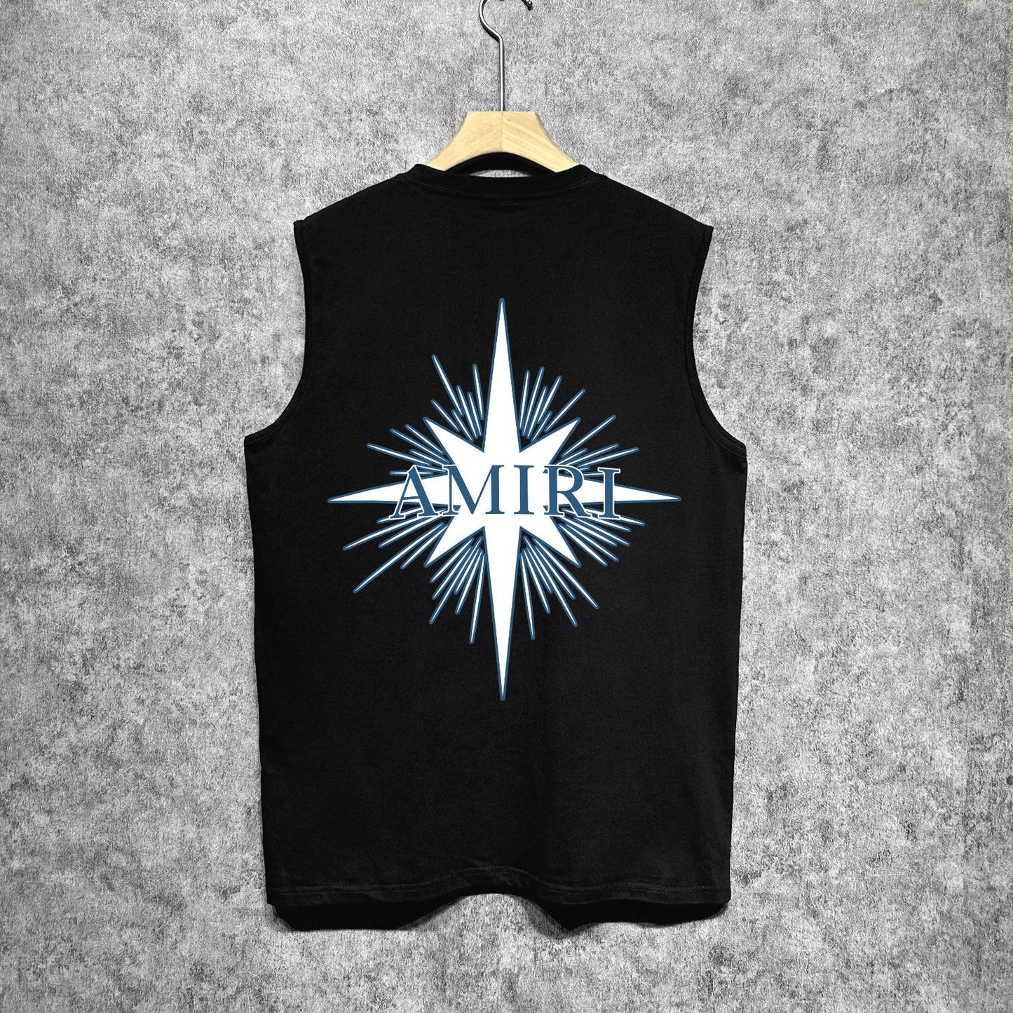 Amiri tank top star shield print