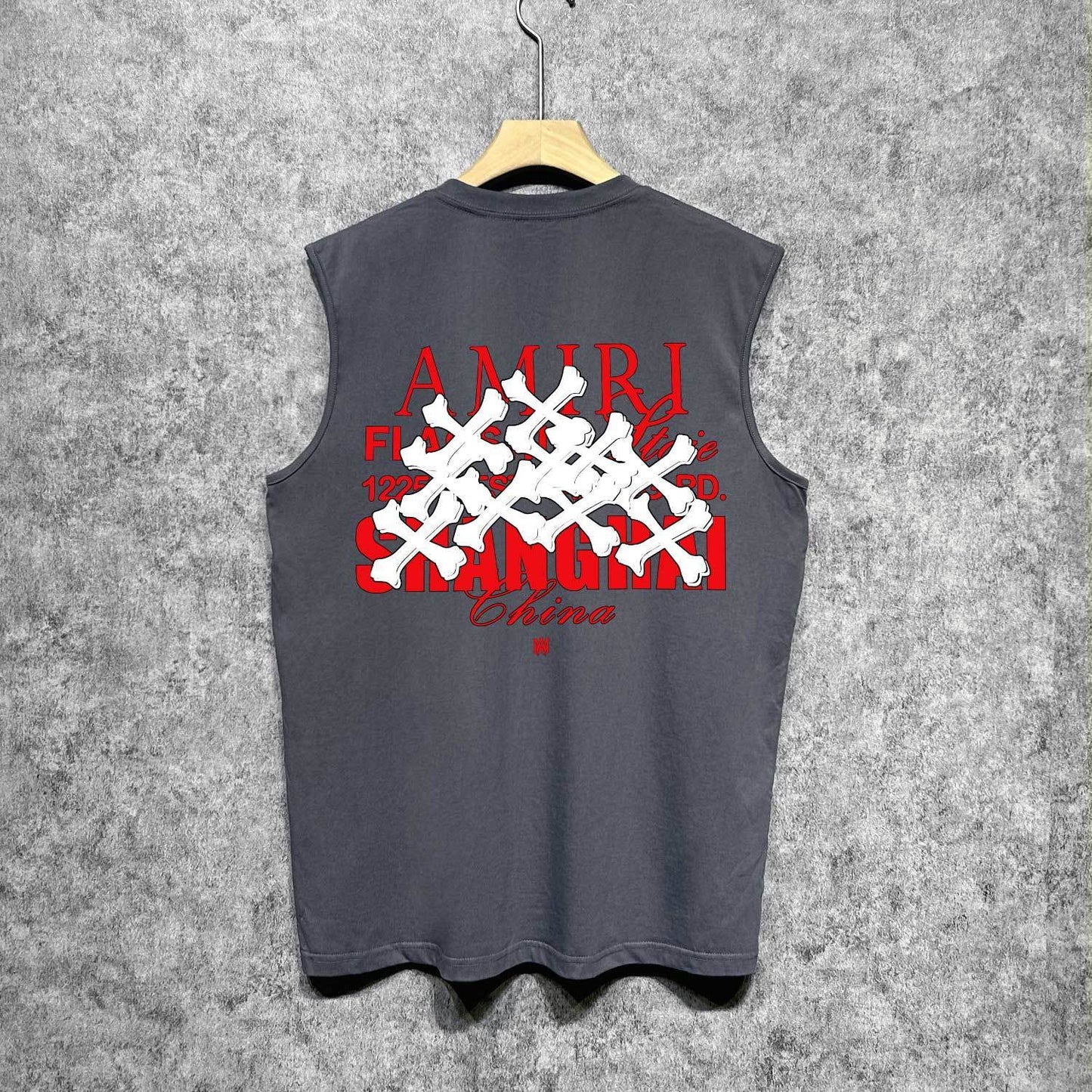 Amiri tank top bone print
