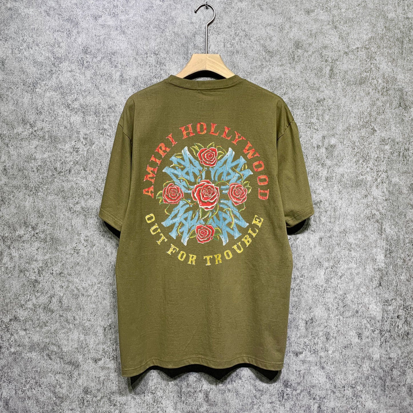 Amiri t shirts floral print short sleeve