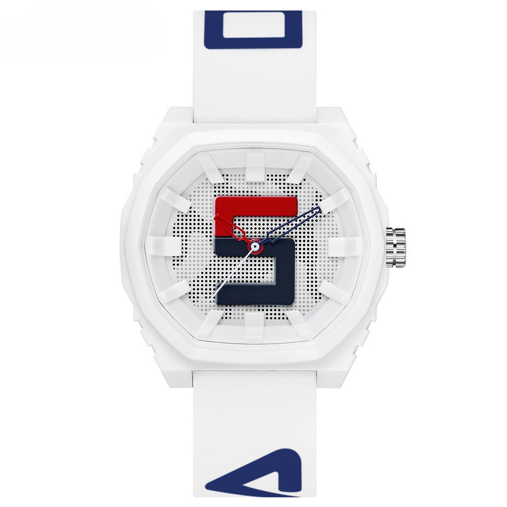 Men's watches quartz movement flow tape