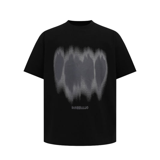 Men's t-shirts: american street style, summer collection - minimalist, high-end design with silhouette graphic, short sleeve tee