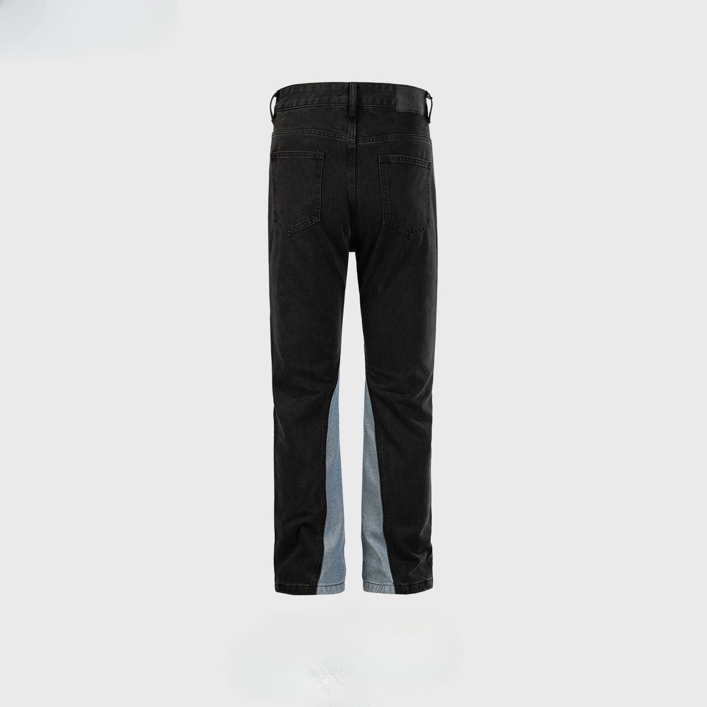 MIJKO Men's Vintage Pants MIJKO Men's Women's Contrast Splicing Trousers Slim-Fit Jeans