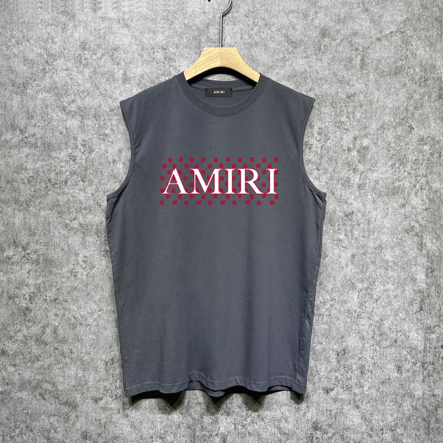 Amiri tank top cashew flower spider letterprinting