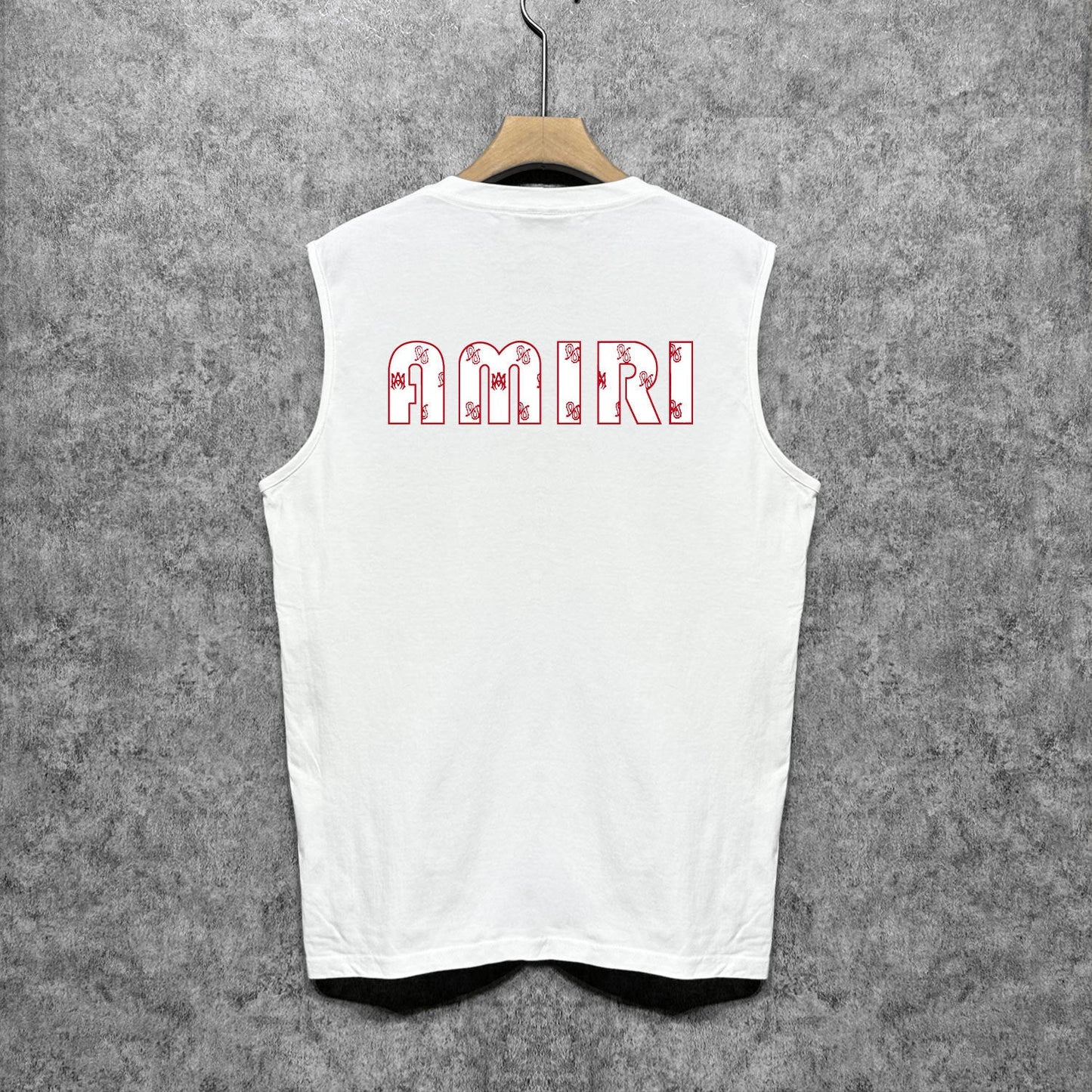 Amiri tank top cashew flower large simple logo printing