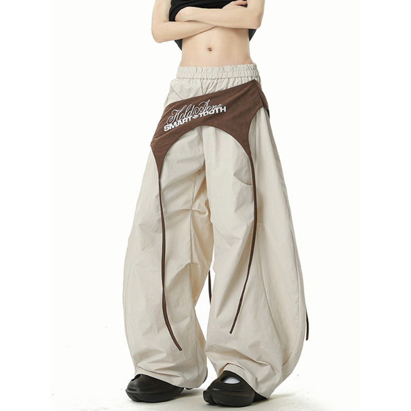 Women casual pants retro loose women summer scimitar pants