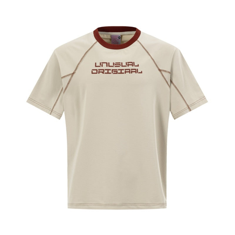 Men's t-shirts: american street style summer collection - vintage-inspired, structured design, premium short-sleeve tee for men