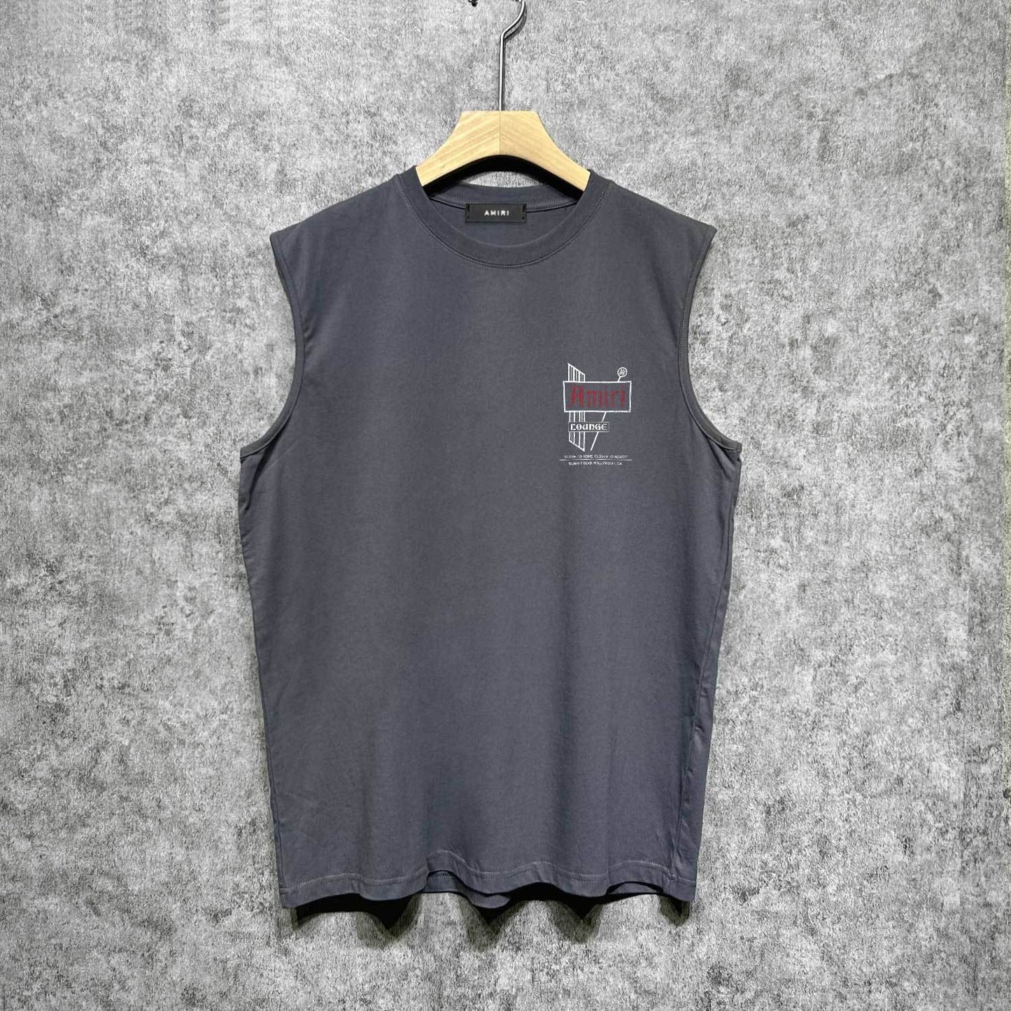 Amiri tank top letter sign printing