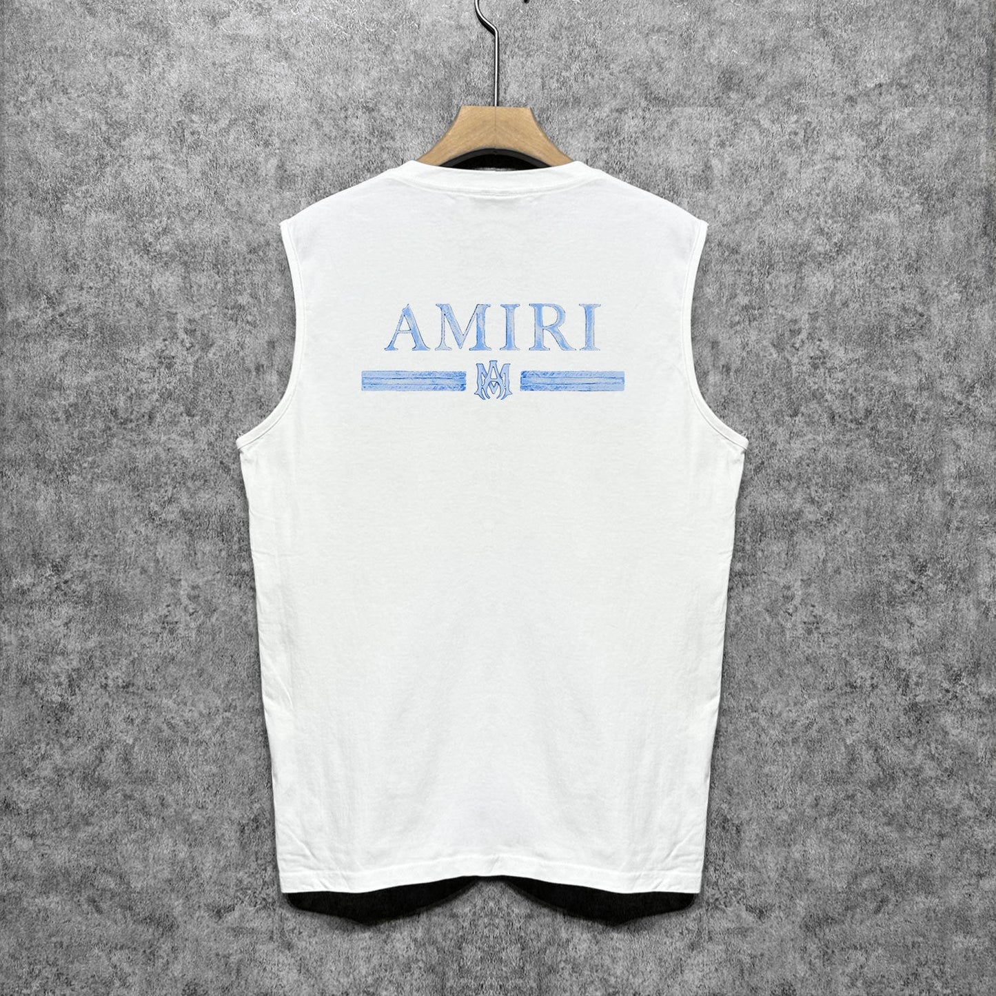 Amiri tank top with crayon horizontal stripes printing