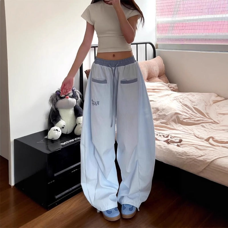 Women casual pants summer loose wide leg pants
