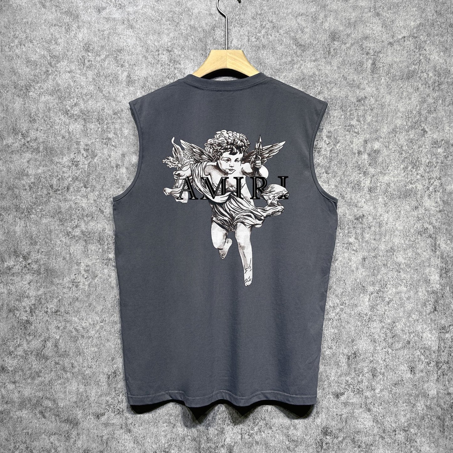 Amiri tank top angel sketch printing
