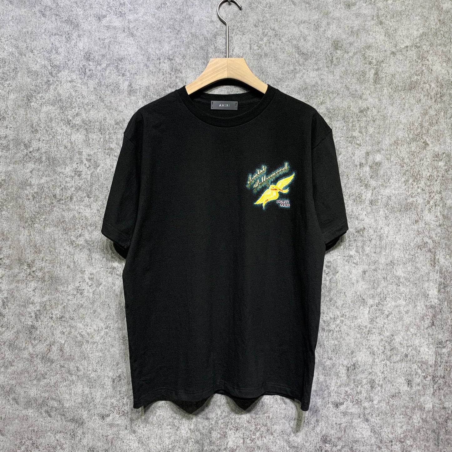 Amiri t shirts star point wings printing short sleeve