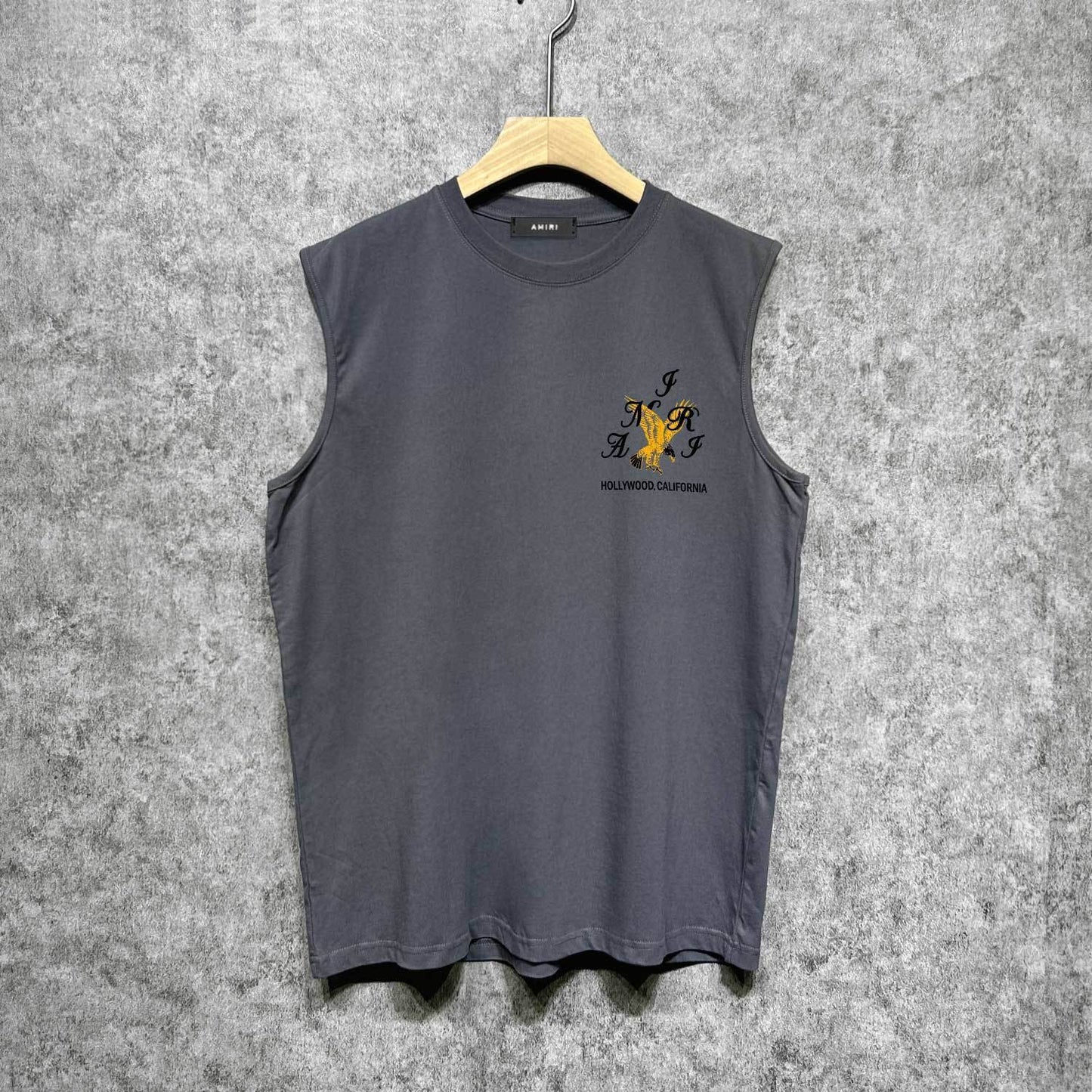 Amiri tank top hollywood eagle printing