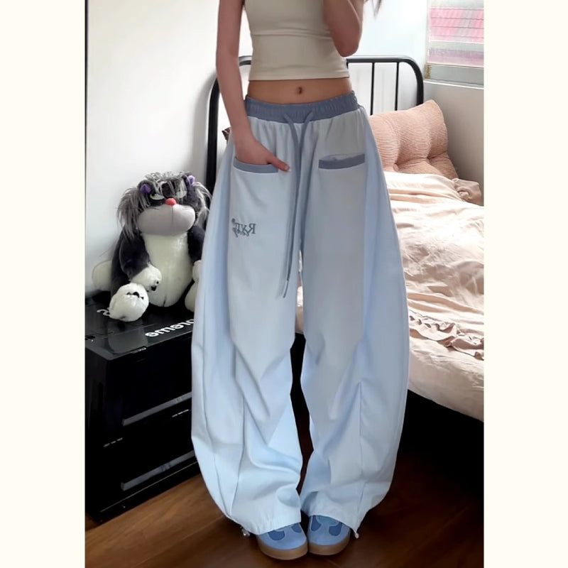 Women casual pants summer loose wide leg pants