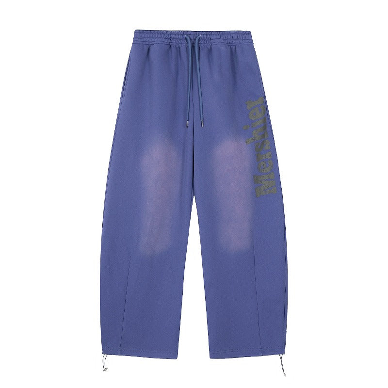 Women casual pants retro women loose wide-leg sweatpants