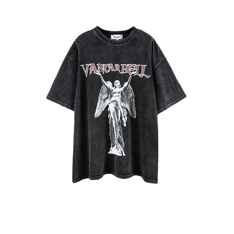 Mens T Shirts Old Loose Summer