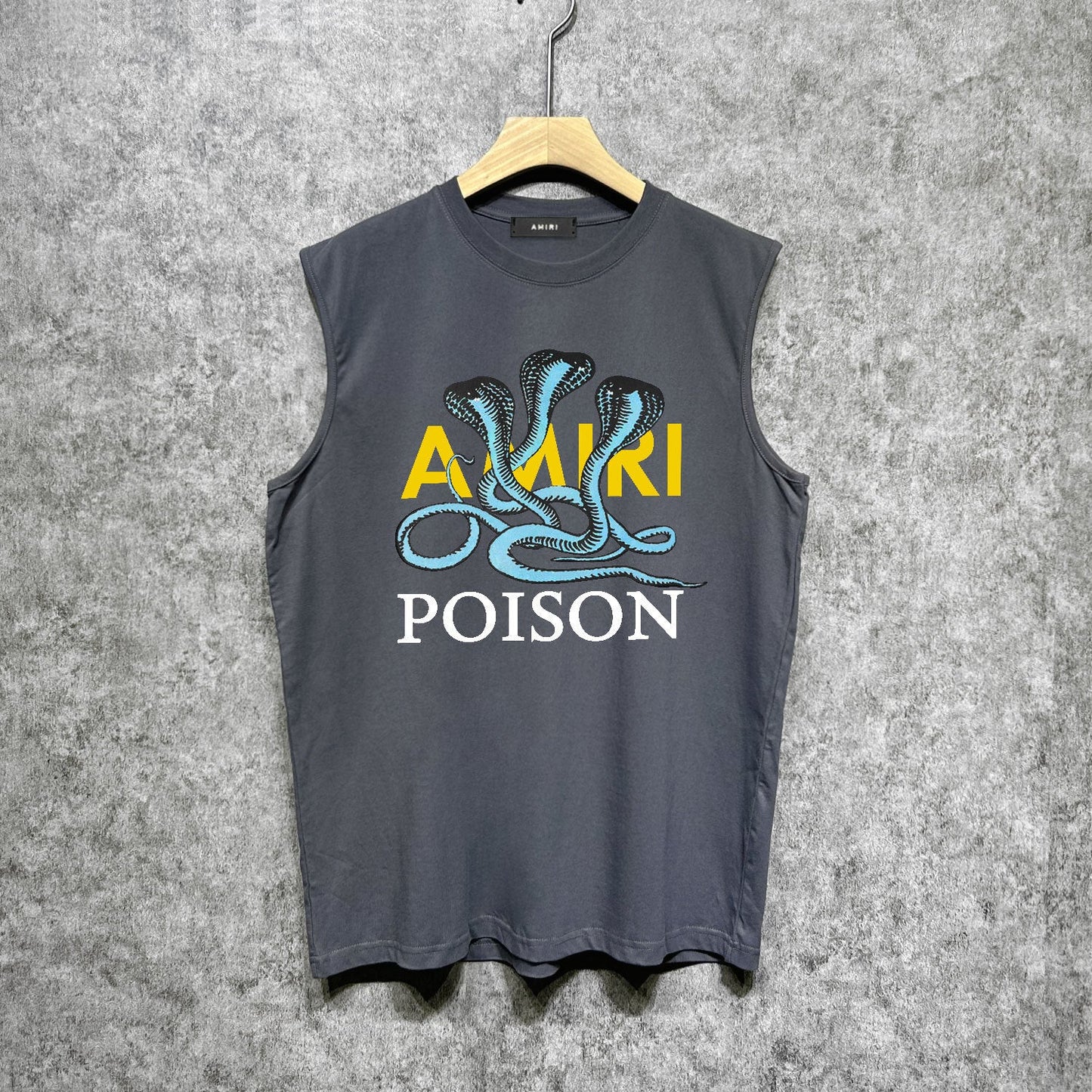 Amiri tank top cobra printing