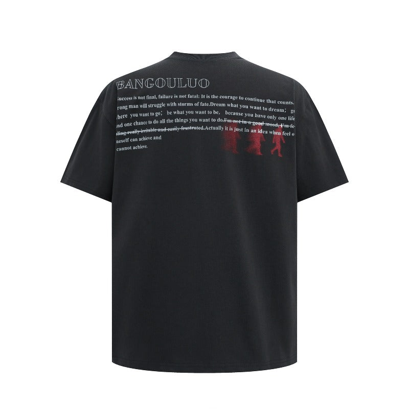 Men's t-shirts: american streetwear summer unisex premium graphic tee - relaxed fit short sleeve