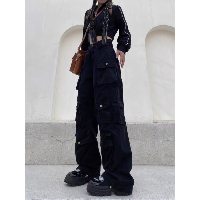 Women casual pant workwear pants women straight-leg