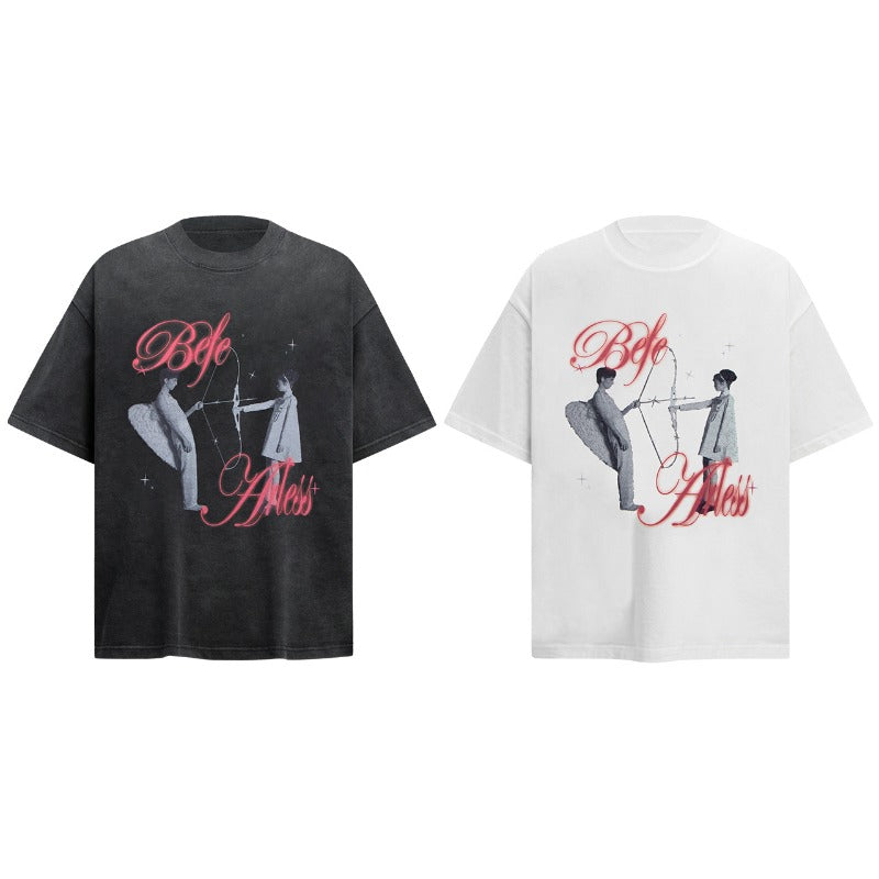 Men's t-shirts: american streetwear retro character graphic design, relaxed fit, premium quality, unisex short sleeve tee