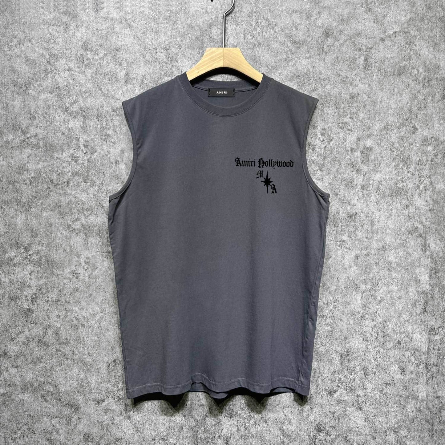 Amiri tank top sanskrit printing