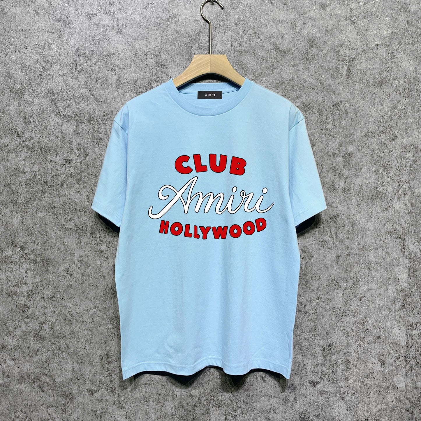 Amiri t shirts hollywood club printing short sleeve