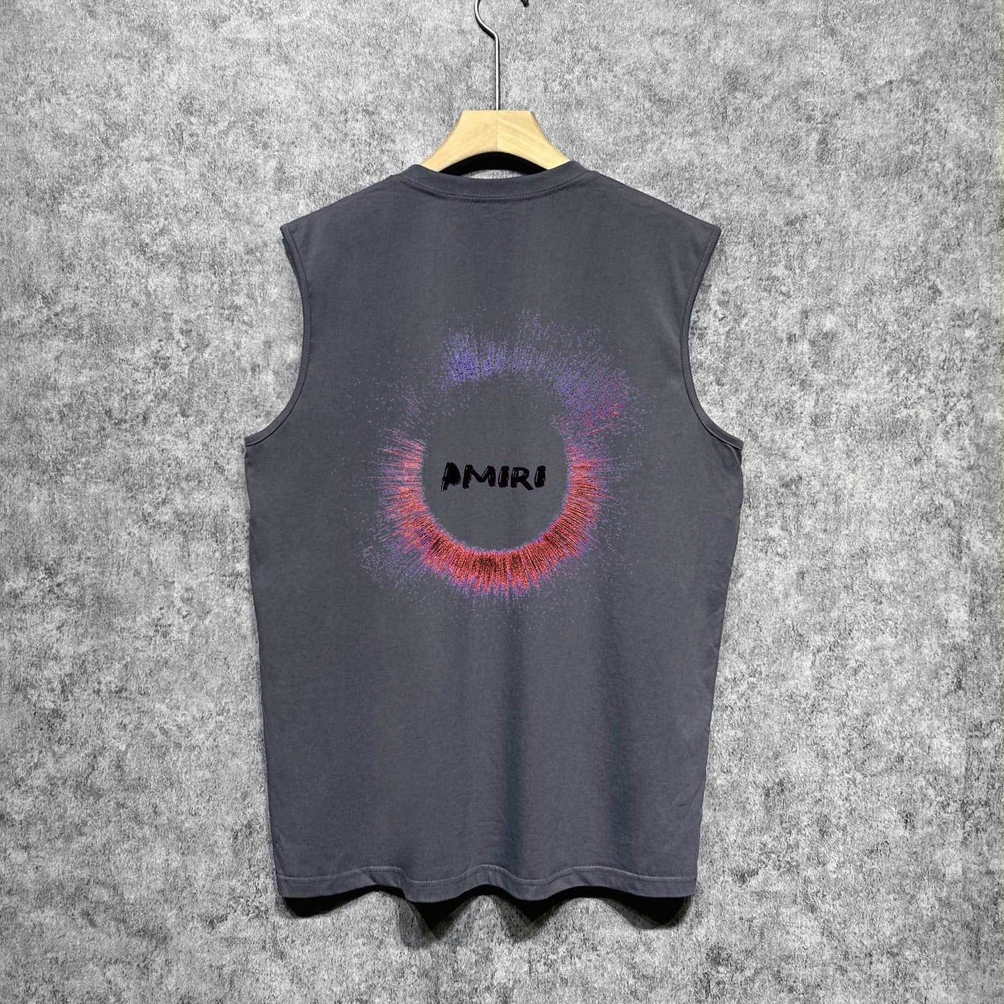 Amiri tank top splash color ring printing