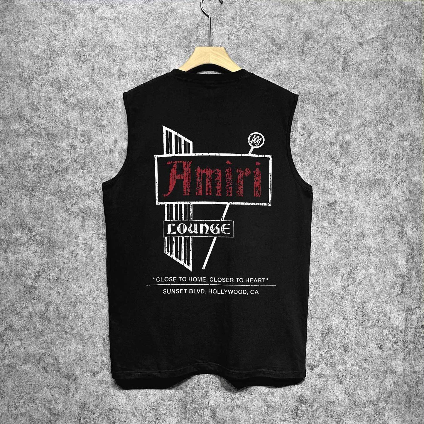 Amiri tank top letter sign printing