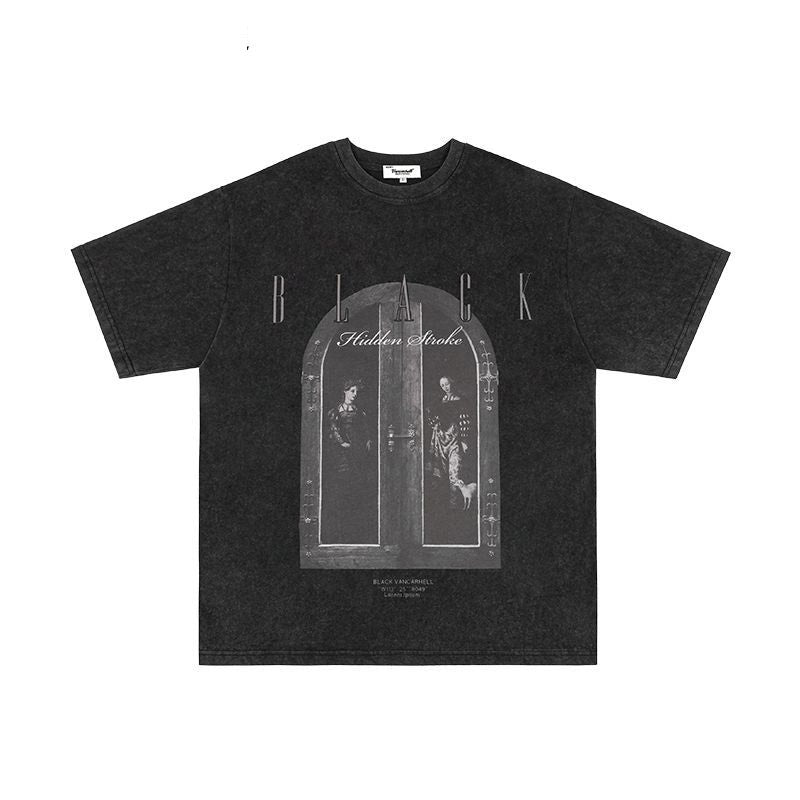 Mens T Shirts Do Old Oversize Short Sleeves