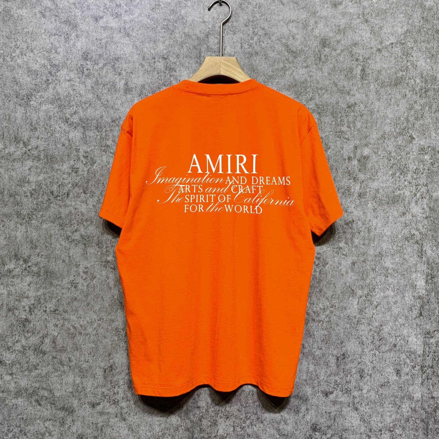 Amiri t shirts hollywood artistic font print short sleeve tee