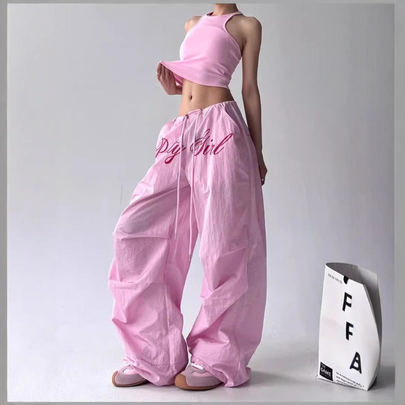 Women casual pants women's summer loose wide-leg pants