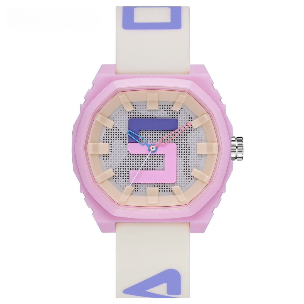 Men's watches quartz movement flow tape