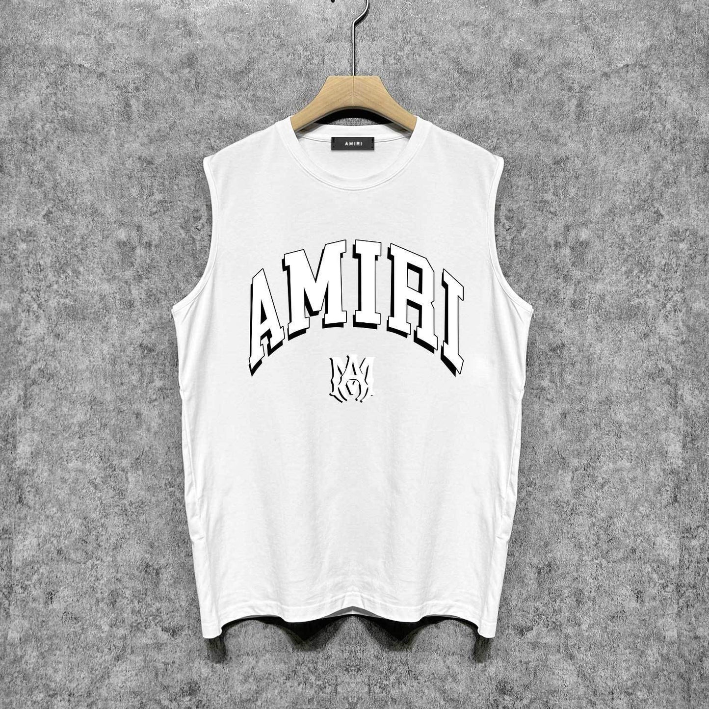 Amiri tank top spider projection printing