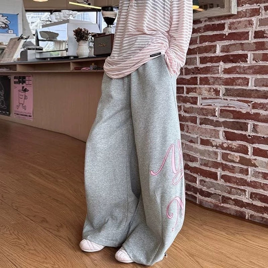 Women casual pants retro autum loose
